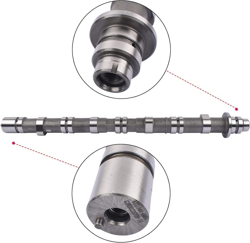 Bario 14120-PPA-010 Exhaust Engine Camshaft Replacement For 2002-2006 Honda Accord, Civic, Element, Elysion & CRV K20A1/3/4/6 & K24A 2.0 2.4L # 14120-RAH-H00 14120-PNA-020 - Image 1